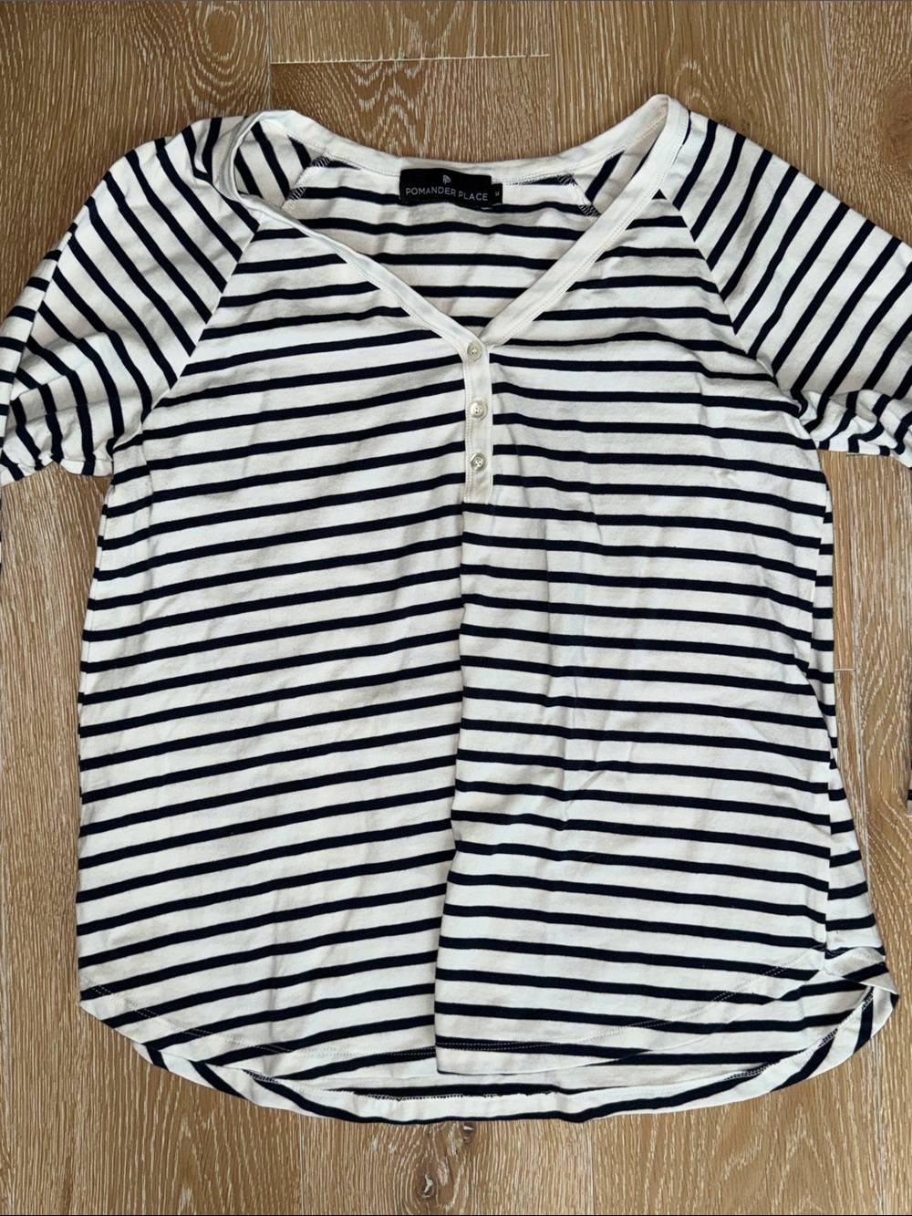 Pomander Place Black & White Striped Women's Pajama Set - Picture 3 of 6